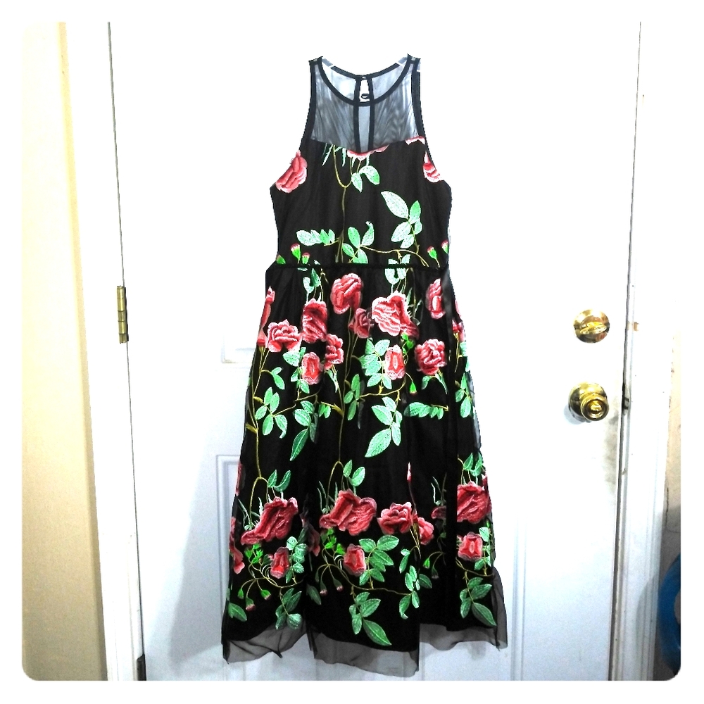 Girls black formal dress size 12 !